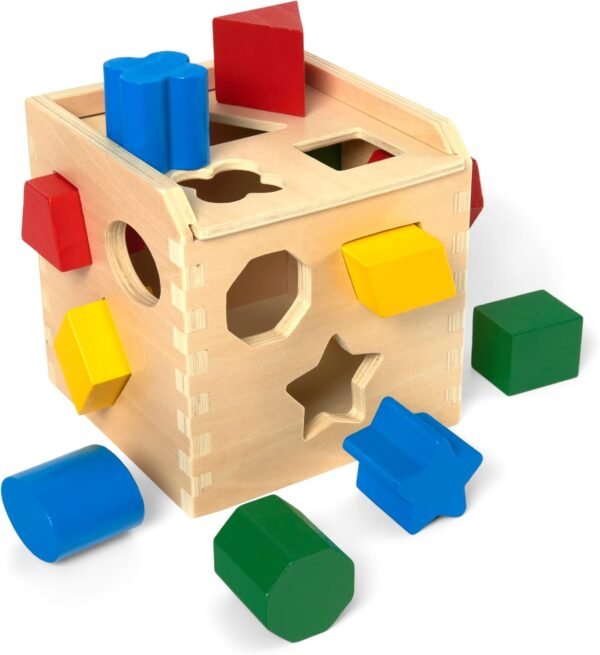 S Sorting Cube - Classic Wooden Toy With 12 Ss