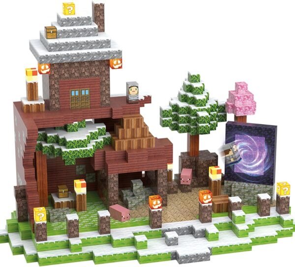 Magnetic Blocks, Magnetic Building Blocks Construction Toys   Sensory Toys, Magnet Cubes with Light Blocks, Stacking Toy Christmas Birthday Gifts for Kids Boys Girls Age 3-4 4-8 8-12